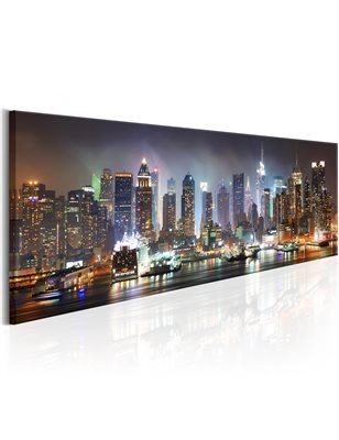 Quadro - New York: View On Manhattan - 225x90