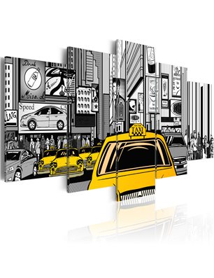 Quadro - Taxi di un fumetto