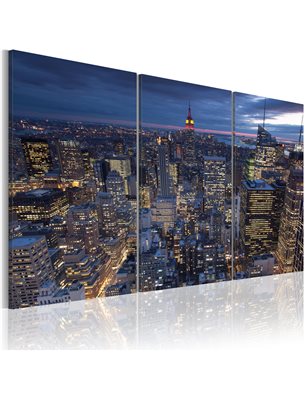 Quadro New York stampa su tela skyline Empire State Building