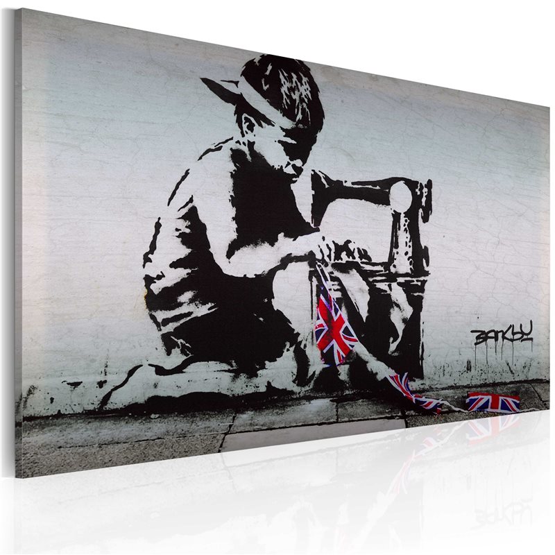 Quadro - Union Jack Kid (Banksy)
