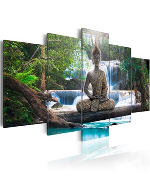 Quadro - Buddha e cascata