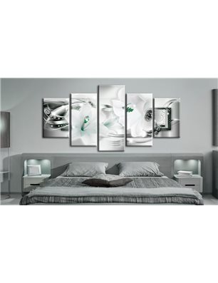 Quadro - Lilies  with peppermint accent