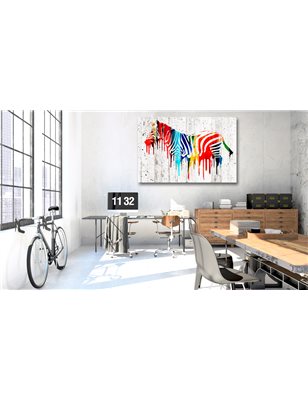 Quadro - Colourful Zebra