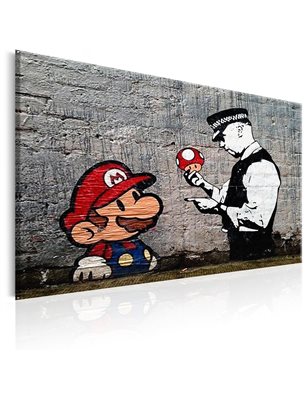 Quadro Mario and Cop by Banksy