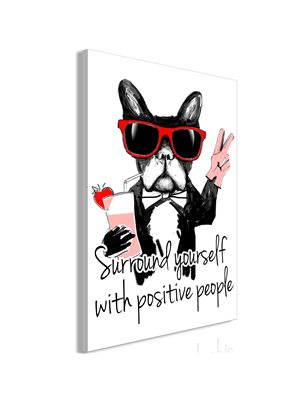 Quadro - Surround Yourself With Positive People (1 Part) Vertical