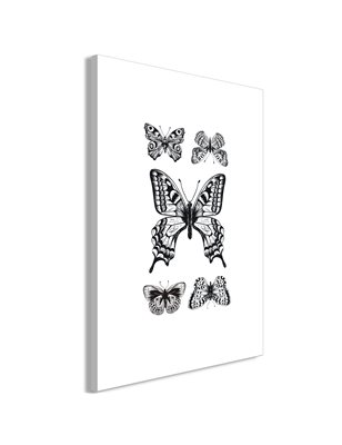 Quadro - Five Butterflies (1 Part) Vertical