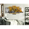 Quadro - Autumn in the Park (5 Parts) Wide Gold