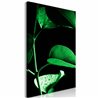 Quadro - Plant in Black (1 Part) Vertical