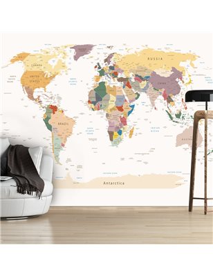 Fotomurale  Mappa del mondo