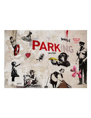 Fotomurale - [Banksy] Graffiti Collage