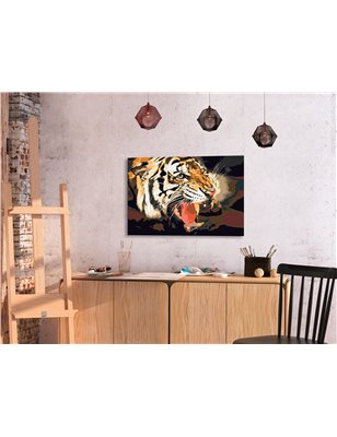 Quadro fai da te - Ruggito della tigre