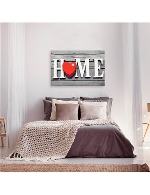 Quadro fai da te - Home with Red Heart