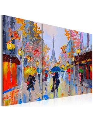 Quadro dipinto - Rainy Paris