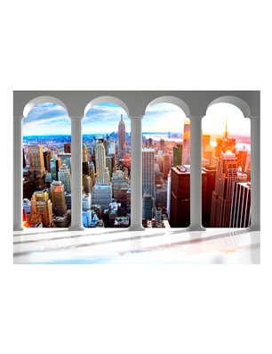 Fotomurale - Pillars and New York