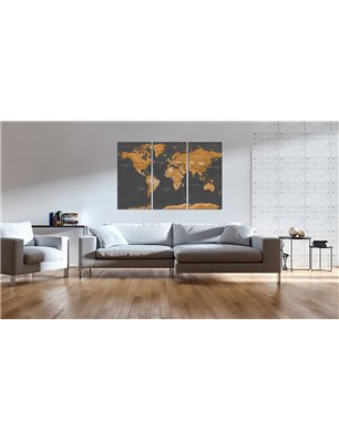 Quadro - World Map: Modern Aesthetics