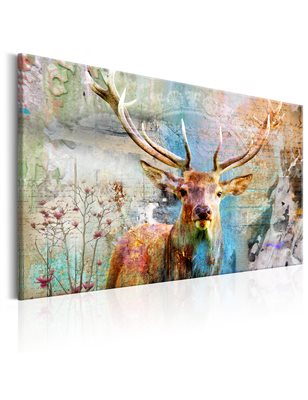 Quadro - Deer on Wood