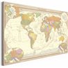 Quadro - Cream World Map