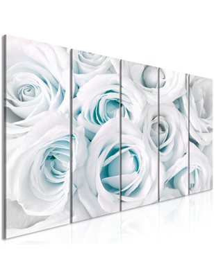 Quadro - Satin Rose (5 Parts) Narrow Turquoise