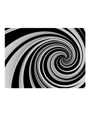 Fotomurale - Black and white swirl
