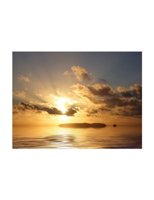 Fotomurale - mare - tramonto