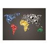 Fotomurale - Map of the World - colorful solids