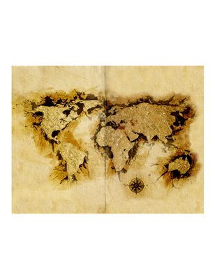 Fotomurale - Mappa dei cercatori d'oro