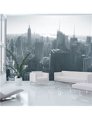 Fotomurale - Panorama di New York in bianco e nero
