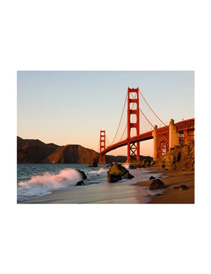 Fotomurale - Il Golden Gate Bridge - tramonto, San Francisco