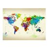 Fotomurale - Paint splashes map of the World