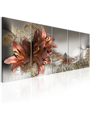 Quadro - Lilies and Abstraction