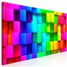Quadro - Colourful Cubes (1 Part) Narrow