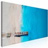 Quadro - Sea and Wooden Bridge (1 Part) Narrow Blue