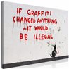 Quadro - Quotes Graffiti (1 Part) Wide