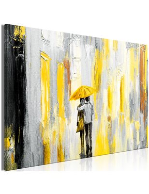 Quadro - Umbrella in Love (1 Part) Wide Yellow