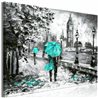 Quadro - Walk in London (1 Part) Wide Turquoise