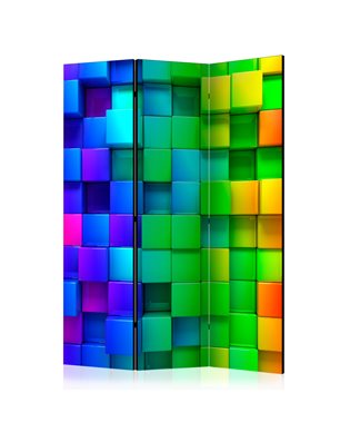 Paravento - Colourful Cubes [Room Dividers]