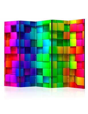 Paravento  Colourful Cubes II [Room Dividers]