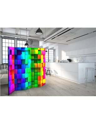 Paravento - Colourful Cubes II [Room Dividers]