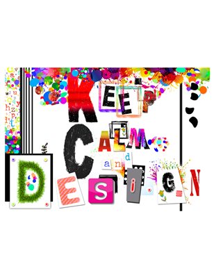 Fotomurale - Keep Calm and Design