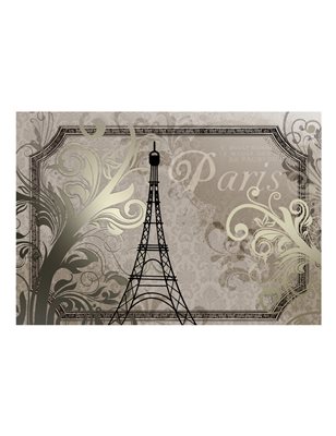 Fotomurale - Vintage Paris - color oro