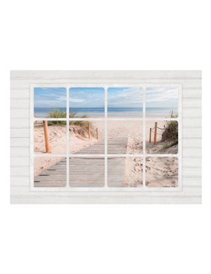 Fotomurale - Window & beach