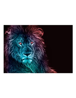 Fotomurale - Abstract lion - rainbow