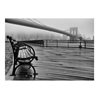 Fotomurale - A Foggy Day on the Brooklyn Bridge