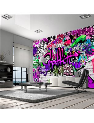 Fotomurale -  Purple Graffiti