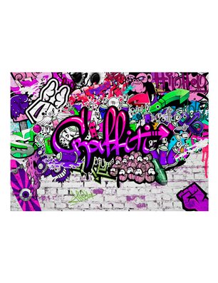 Fotomurale -  Purple Graffiti