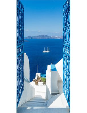 Fotomurale per porta - Holidays in Greece