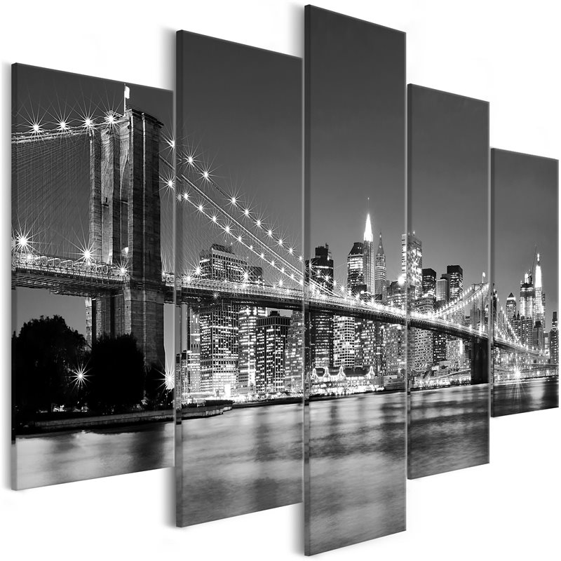 3pcs/set Stampa Tela Moderna, Quadri New York City Brooklyn Bridge