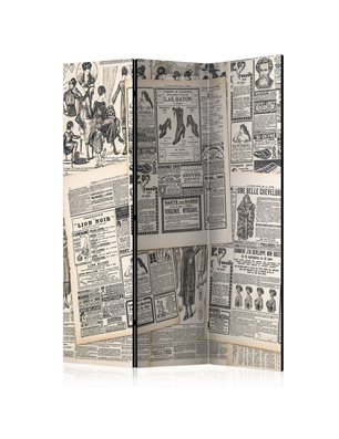Paravento - Vintage Newspapers [Room Dividers]