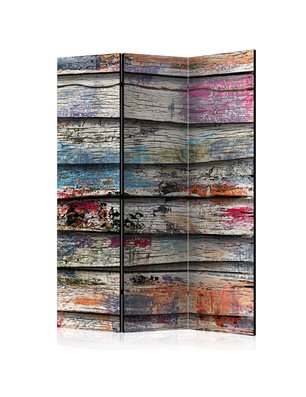 Paravento - Colourful Wood [Room Dividers]