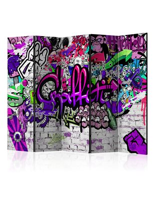 Paravento -  Purple Graffiti [Room Dividers]